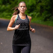 Women's Racerback Performance Tank Top - Marathoner 26.2 Miles 