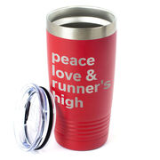 Running 20oz. Double Insulated Tumbler - Peace Love & Runner's High