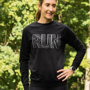 Running Raglan Crew Neck Pullover - Run With Inspiration