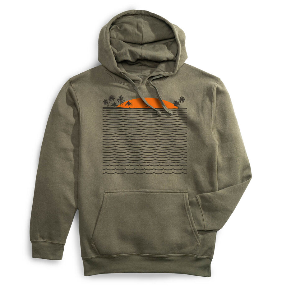 Statement Fleece Hoodie -  Chasing Sunsets