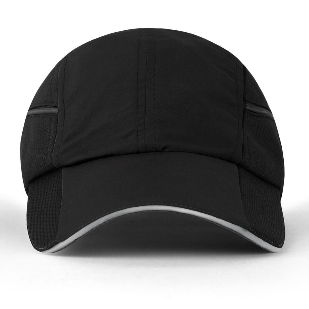 Black or Blue Reflective Safety Jogging//Running Baseball Hat Quick Ship!