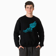 Cross Country Crewneck Sweatshirt - Winged Foot Inspirational Words