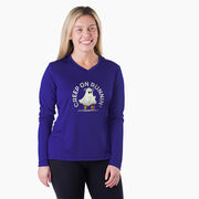 Women's Long Sleeve Tech Tee - Creep On Runnin'