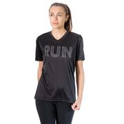 Women's Short Sleeve Tech Tee - Run Lines