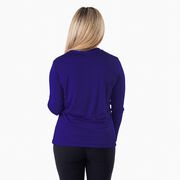 Women's Long Sleeve Tech Tee - Live Love Run Silhouette