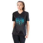 Women's Short Sleeve Tech Tee - Eat Sleep Run Repeat