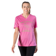 Women's Short Sleeve Tech Tee - Born to Dilly Dally
