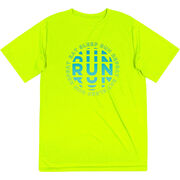 Men's Running Short Sleeve Performance Tee - Eat Sleep Run Repeat