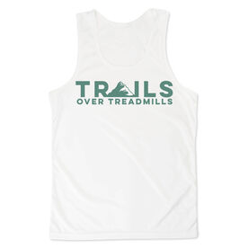 Men's Running Performance Tank Top - Trails Over Treadmills