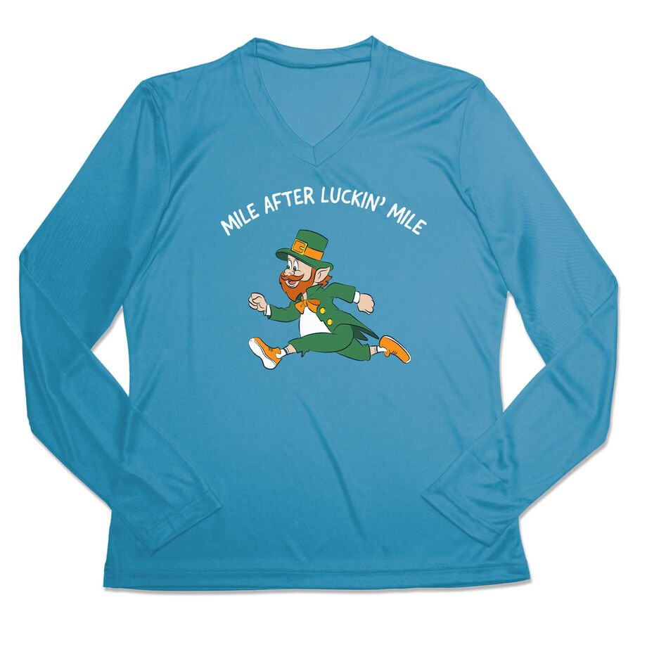 Women's Long Sleeve Tech Tee - Mile After Luckin Mile