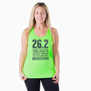 Women's Racerback Performance Tank Top - 26.2 Math Miles