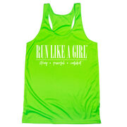 Women's Racerback Performance Tank Top - Run Like A Girl&#174;