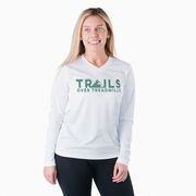 Women's Long Sleeve Tech Tee - Trails Over Treadmills