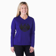 Women's Long Sleeve Tech Tee - Ultra Runner Bigfoot