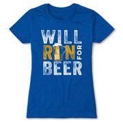Women's Everyday Runners Tee - Will Run For Beer