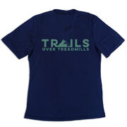 Women's Short Sleeve Tech Tee - Trails Over Treadmills