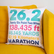 Running Decorative Pillow - 26.2 Math Miles