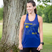 Women's Racerback Performance Tank Top - Boston Route