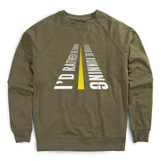 Running Raglan Crew Neck Sweatshirt - I'd Rather Be Running