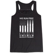 Flowy Racerback Tank Top - Because of the Brave