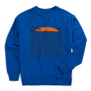 Running Raglan Crew Neck Pullover - Chasing Sunsets