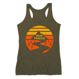 Women's Everyday Tank Top - Run Trails Sunset