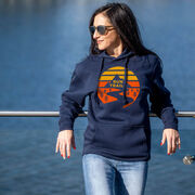 Statement Fleece Hoodie -  Run Trails Sunset