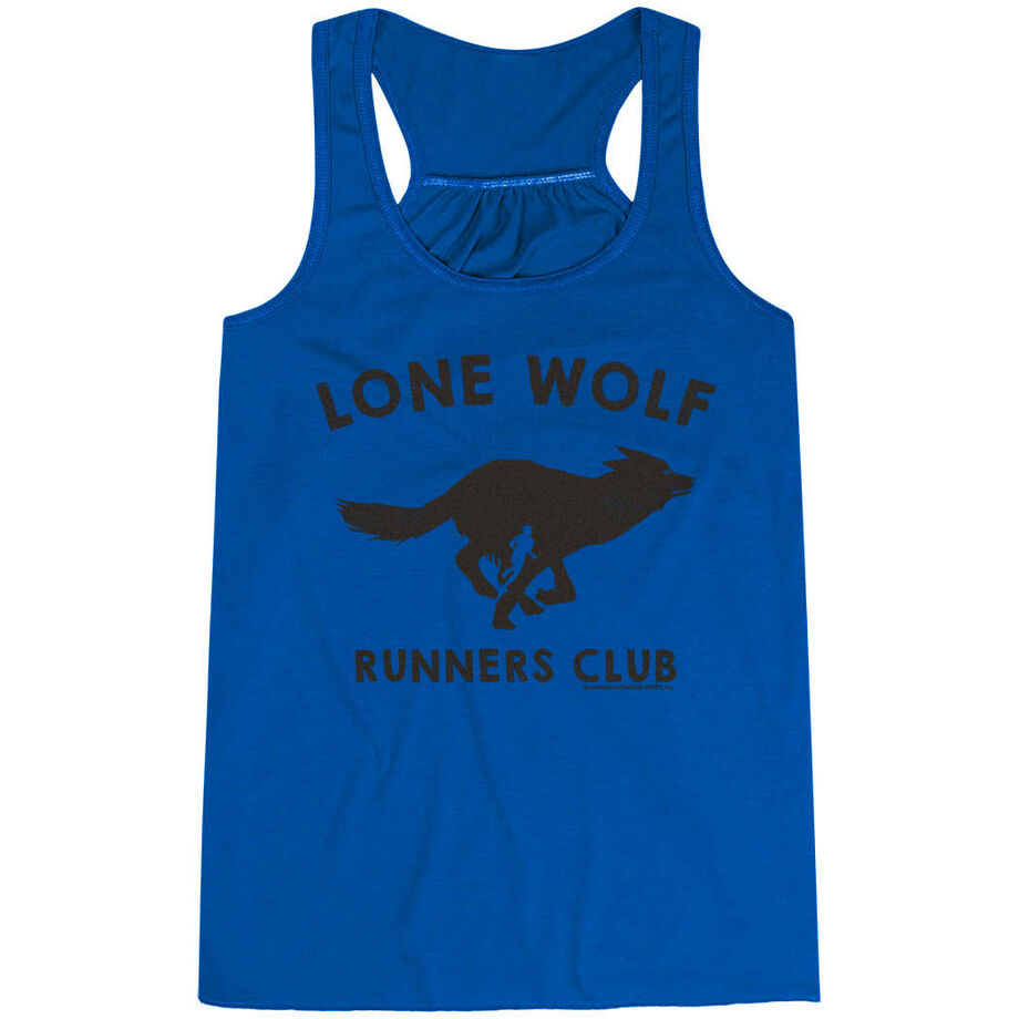 Flowy Racerback Tank Top - Lone Wolf Runners Club