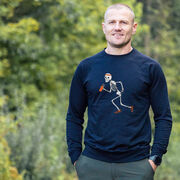 Running Raglan Crew Neck Pullover - Never Stop Running