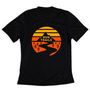 Women's Short Sleeve Tech Tee - Run Trails Sunset