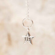 Sterling Silver 13.1 Star Half Marathon Necklace