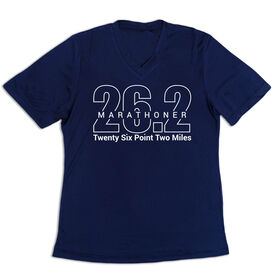 Women's Short Sleeve Tech Tee - Marathoner 26.2 Miles