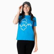 Running Short Sleeve T-Shirt - Santa Run Face 