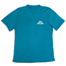 Women's Short Sleeve Tech Tee - Gone For a Run Logo - Mini