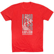 Running Short Sleeve T-Shirt - A Road Less Traveled - Marathoner