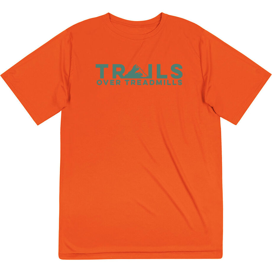 Men's Running Short Sleeve Performance Tee - Trails Over Treadmills