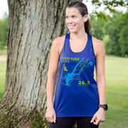 Women's Racerback Performance Tank Top - New York City Route