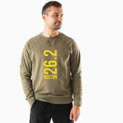 Running Raglan Crew Neck Pullover - Boston 26.2 Vertical