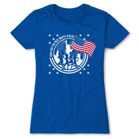 Women's Everyday Runners Tee - Run For The Red, White & Blue