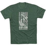 Running Short Sleeve T-Shirt - A Road Less Traveled - Marathoner