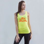 Running Women's Athletic Tank Top - Gone For a Run Logo