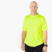 Men's Running Short Sleeve Performance Tee - Run Lines