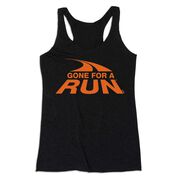 Women's Everyday Tank Top - Gone For a Run Logo (Orange)
