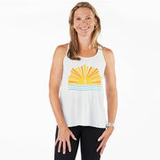 Flowy Racerback Tank Top - Here Comes The Sun