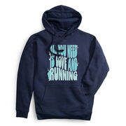 Statement Fleece Hoodie - All You Need is Love and Running