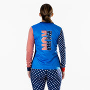 Women's Running Long Sleeve Performance Tee - Patriotic Run