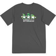 Men's Running Short Sleeve Performance Tee - Runnin' With My Gnomies® - Lucky