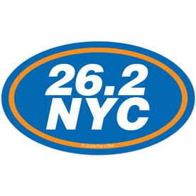 26.2 NYC Oval Car Magnet
