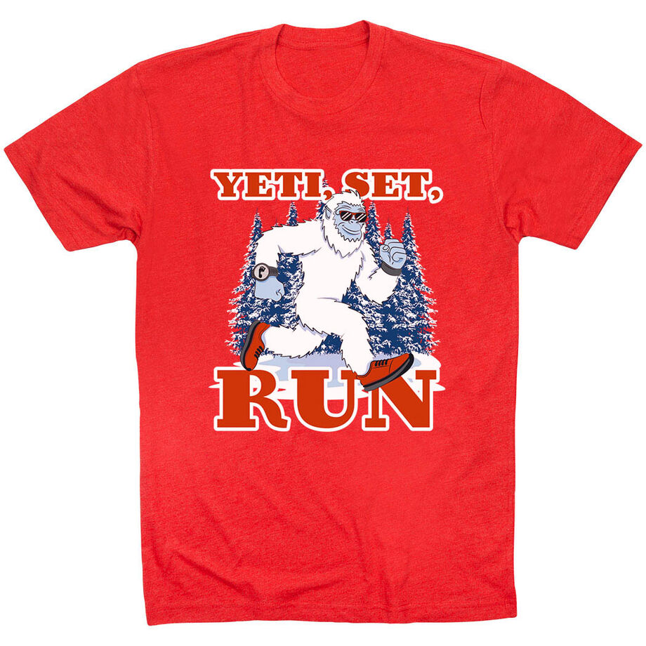 Running Short Sleeve T-Shirt - Yeti, Set, Run