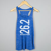 Flowy Racerback Tank Top - 26.2 Marathon Vertical